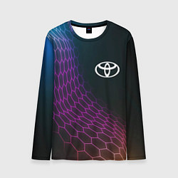 Мужской лонгслив Toyota neon hexagon