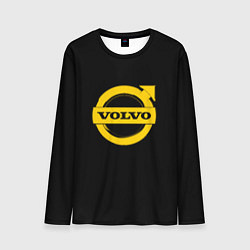 Мужской лонгслив Volvo yellow logo