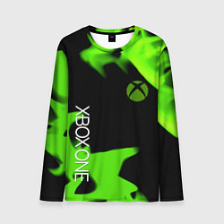 Мужской лонгслив Xbox one green flame