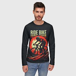 Лонгслив мужской Ride bike, цвет: 3D-принт — фото 2