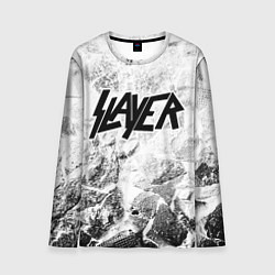 Лонгслив мужской Slayer white graphite, цвет: 3D-принт