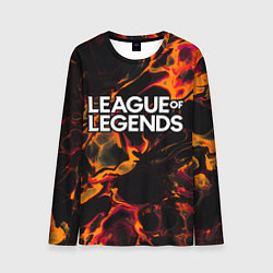 Мужской лонгслив League of Legends red lava