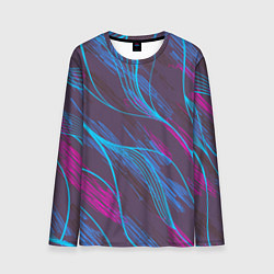 Лонгслив мужской Абстракция геометрических линий, цвет: 3D-принт