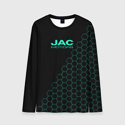 Лонгслив мужской Jac motors чёрный мозаика, цвет: 3D-принт