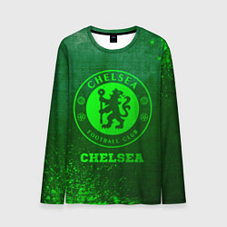 Лонгслив мужской Chelsea - green gradient, цвет: 3D-принт