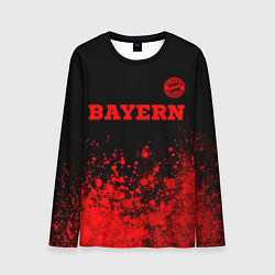 Лонгслив мужской Bayern - red gradient посередине, цвет: 3D-принт