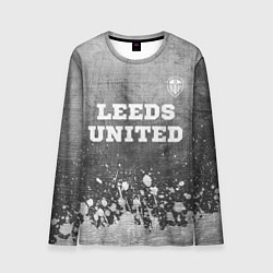 Мужской лонгслив Leeds United - grey gradient посередине