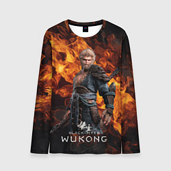 Мужской лонгслив Король обезьян Black Myth Wukong fire