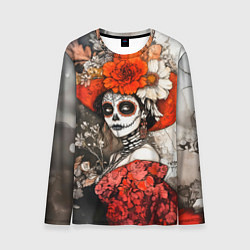 Лонгслив мужской Катрина в красном, цвет: 3D-принт