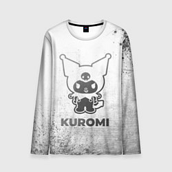 Мужской лонгслив Kuromi - white gradient