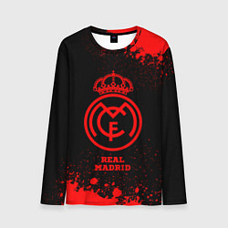 Мужской лонгслив Real Madrid - red gradient