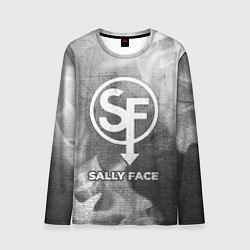 Мужской лонгслив Sally Face - grey gradient