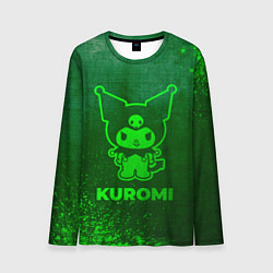 Мужской лонгслив Kuromi - green gradient