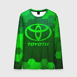 Лонгслив мужской Toyota - green gradient, цвет: 3D-принт