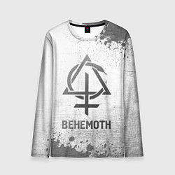 Лонгслив мужской Behemoth - white gradient, цвет: 3D-принт