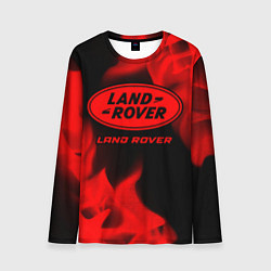 Мужской лонгслив Land Rover - red gradient