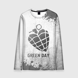 Мужской лонгслив Green Day - white gradient