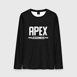 Мужской лонгслив Apex legends logo white