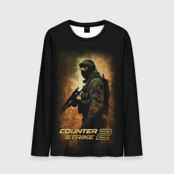 Мужской лонгслив Counter strike спецназовец