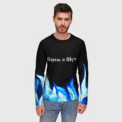 Лонгслив мужской Король и Шут blue fire, цвет: 3D-принт — фото 2