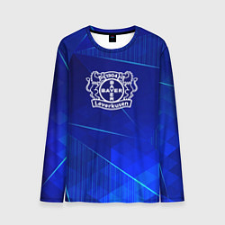 Мужской лонгслив Bayer 04 blue poly