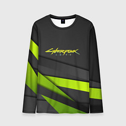 Мужской лонгслив Cyberpunk 2077 stripes line