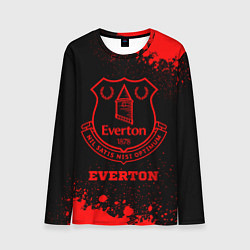 Мужской лонгслив Everton - red gradient