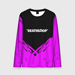 Мужской лонгслив Deathloop neon geometry