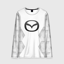 Лонгслив мужской Mazda white poly, цвет: 3D-принт