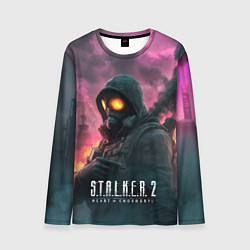 Лонгслив мужской Stalker 2 радиоактивный фон, цвет: 3D-принт