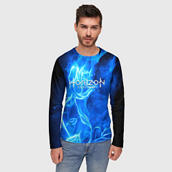 Лонгслив мужской Horizon zero dawn flower, цвет: 3D-принт — фото 2