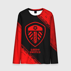 Мужской лонгслив Leeds United - red gradient