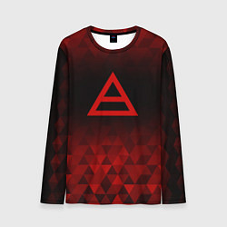 Мужской лонгслив Thirty Seconds to Mars red poly