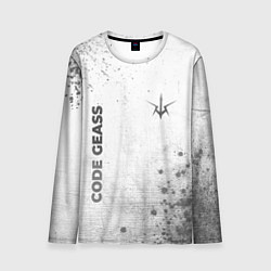 Мужской лонгслив Code Geass - white gradient вертикально