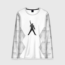 Лонгслив мужской Queen white poly, цвет: 3D-принт