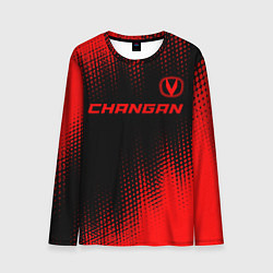 Мужской лонгслив Changan - red gradient посередине