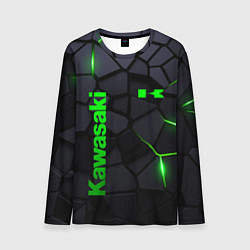 Мужской лонгслив Kawasaki - плиты с эффектом свечения