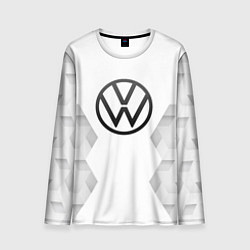 Лонгслив мужской Volkswagen white poly, цвет: 3D-принт