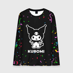 Лонгслив мужской Kuromi конфети, цвет: 3D-принт