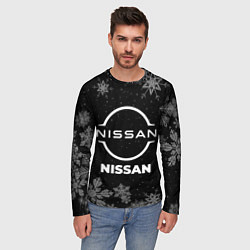 Лонгслив мужской Снежный Nissan, цвет: 3D-принт — фото 2