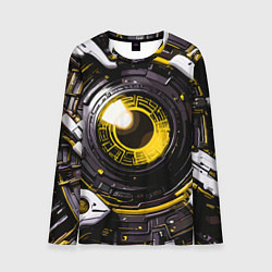 Лонгслив мужской Жёлтая сфера киберпанк, цвет: 3D-принт