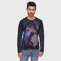 Лонгслив мужской Джинкс сияние, цвет: 3D-принт — фото 2