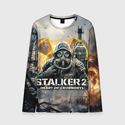 Лонгслив мужской S t a l k e r Heart of Chornobyl, цвет: 3D-принт