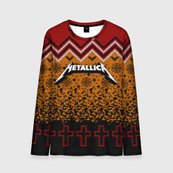 Мужской лонгслив Metallica christmas ugly sweater