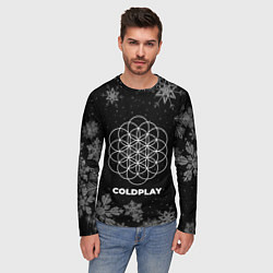 Лонгслив мужской Снежный Coldplay, цвет: 3D-принт — фото 2