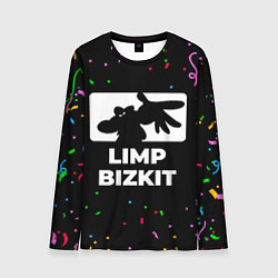 Лонгслив мужской Limp Bizkit конфети, цвет: 3D-принт