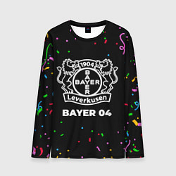 Лонгслив мужской Bayer 04 конфети, цвет: 3D-принт