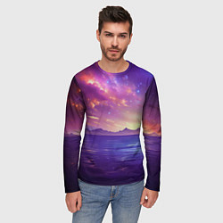 Лонгслив мужской Волшебная галактика, цвет: 3D-принт — фото 2