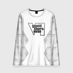 Мужской лонгслив GTA6 white poly