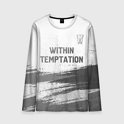 Лонгслив мужской Within Temptation - white gradient посередине, цвет: 3D-принт